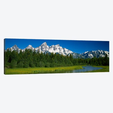 Mountain Landscape, Teton Range, Grand Teton National Park, Wyoming, USA Canvas Print #PIM1724} by Panoramic Images Art Print