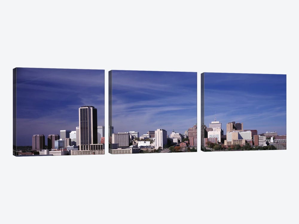 Downtown Skyline, Richmond, Virginia, USA by Panoramic Images 3-piece Canvas Art