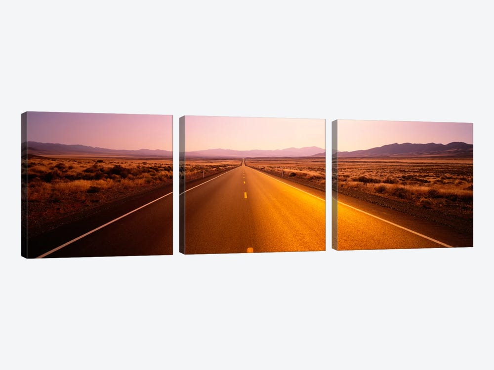 Desert Road, Nevada, USA by Panoramic Images 3-piece Canvas Artwork