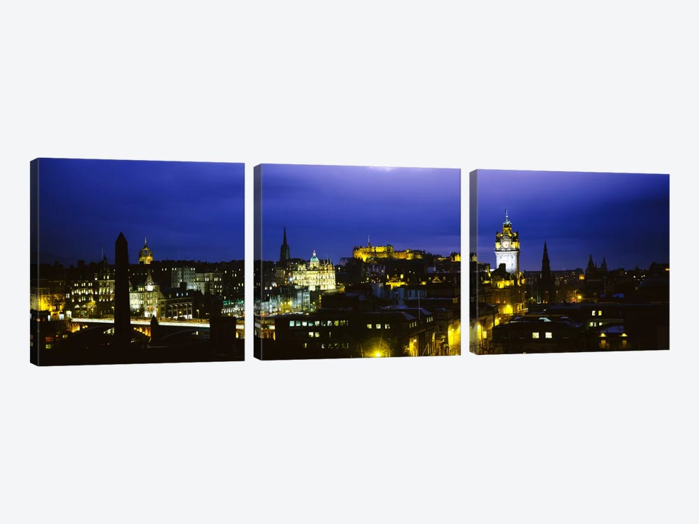 City Centre, Edinburgh, Scotland, United Kingdom by Panoramic Images 3-piece Canvas Art Print