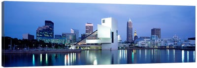 Rock And Roll Hall Of Fame, Cleveland, Ohio, USA Canvas Art Print - Urban Scenic Photography