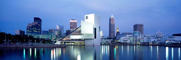 Panoramic Images: Rock And Roll Hall Of Fame, Cleveland, Ohio, USA by Panoramic Images