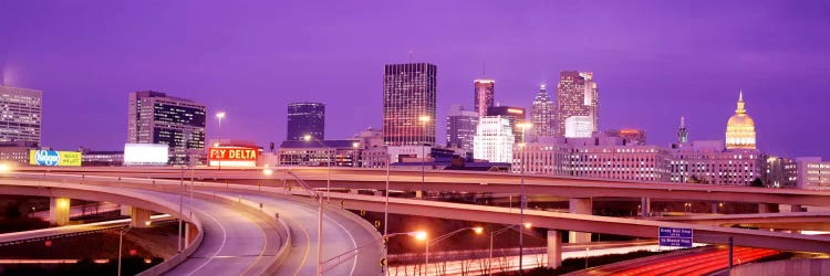 USA, Georgia, Atlanta, Skyline at dusk