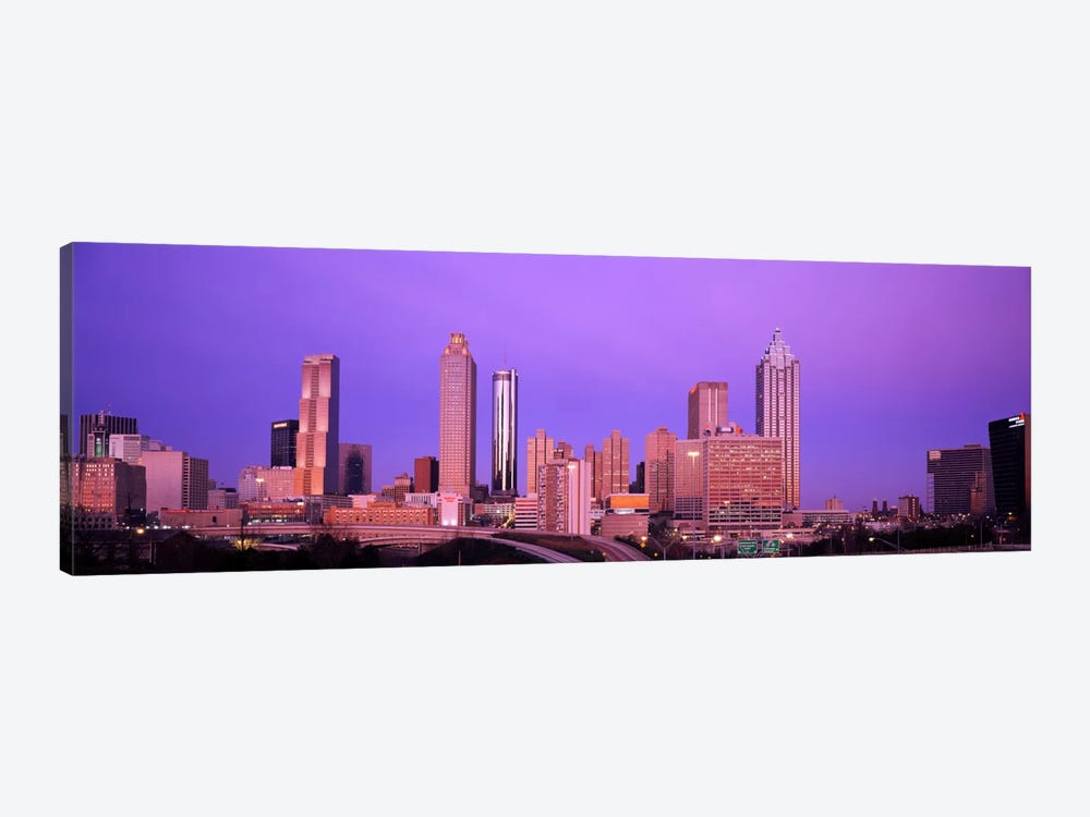 Skyscrapers in a city, Atlanta, Georgia, USA by Panoramic Images 1-piece Canvas Art