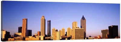 Skyscrapers in a city, Atlanta, Georgia, USA #2 Canvas Art Print - Atlanta Skylines