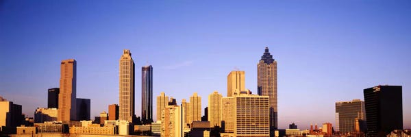 Georgia: Skyscrapers in a city, Atlanta, Georgia, USA #2 by Panoramic Images