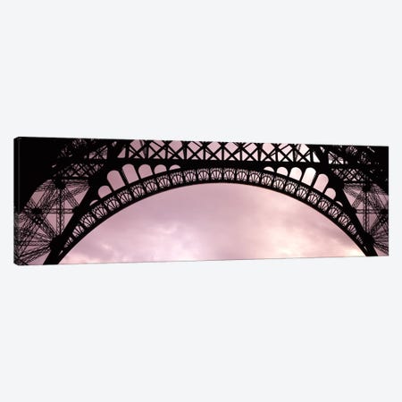 Sauvestre's Decorative Grill-Work Arches, Eiffel Tower, Paris, Ile-de-France, France Canvas Print #PIM1758} by Panoramic Images Art Print