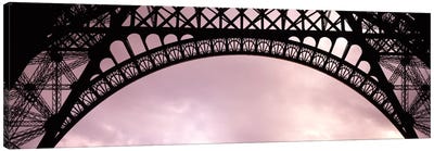 Sauvestre's Decorative Grill-Work Arches, Eiffel Tower, Paris, Ile-de-France, France Canvas Art Print - Industrial Art