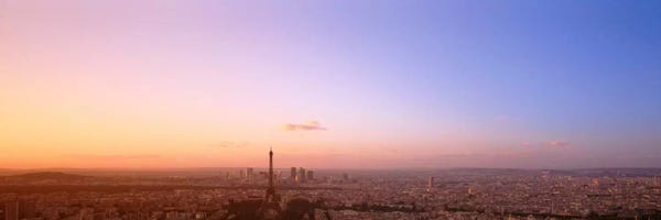 Aerial View, Paris, France