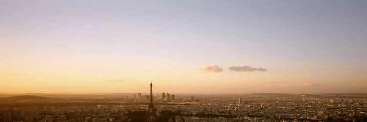 Aerial View At Sunrise, Paris, France