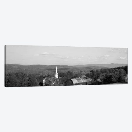 High angle view of barns in a field, Peacham, Vermont, USA #2 Canvas Print #PIM1763} by Panoramic Images Canvas Wall Art