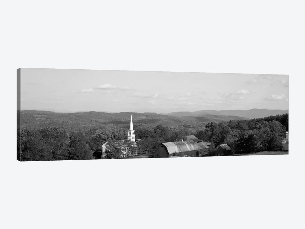 High angle view of barns in a field, Peacham, Vermont, USA #2 by Panoramic Images 1-piece Canvas Artwork