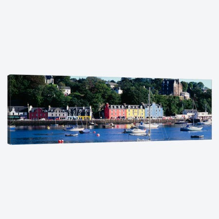 Main Street Architecture, Tobermory, Isle of Mull, Inner Hebrides, Scotland, United Kingdom Canvas Print #PIM1777} by Panoramic Images Canvas Art