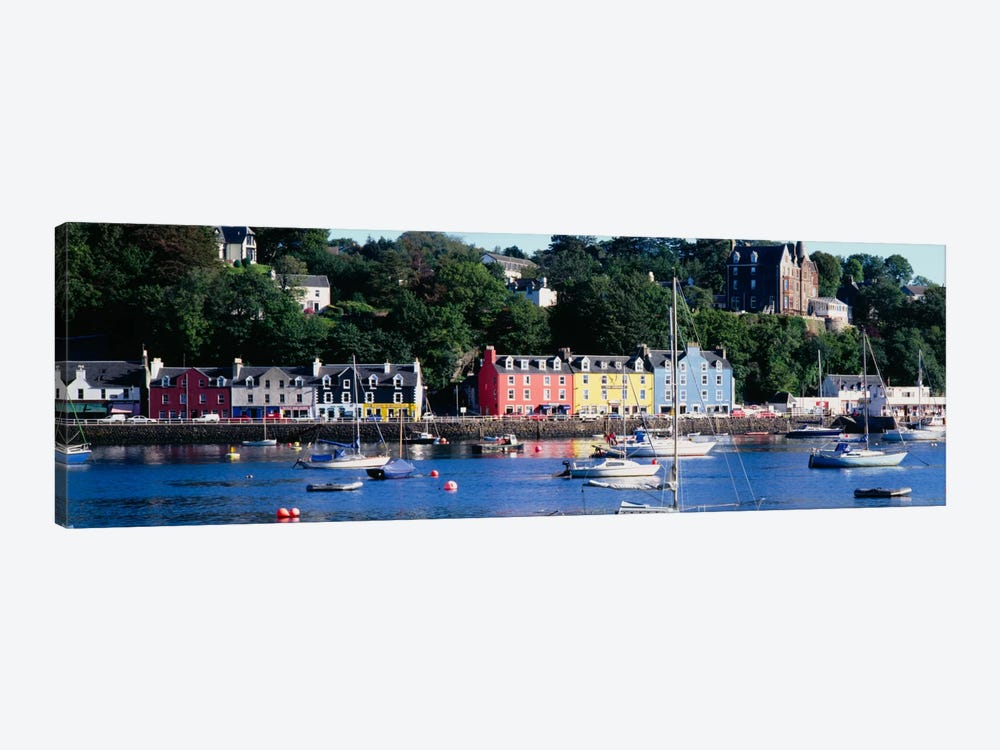 Main Street Architecture, Tobermory, Isle of Mull, Inner Hebrides, Scotland, United Kingdom by Panoramic Images 1-piece Canvas Art Print