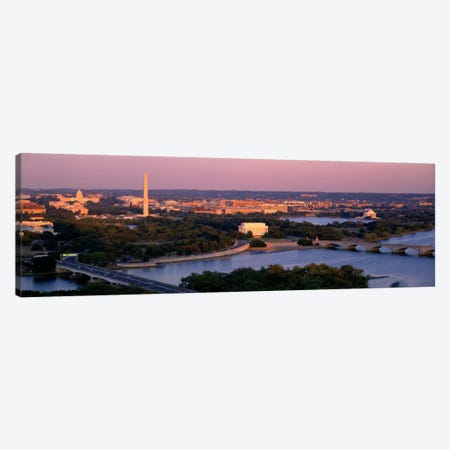 Aerial, Washington DC, District Of Columbia, USA Canvas Print #PIM1779} by Panoramic Images Art Print