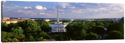 Aerial, White House, Washington DC, District Of Columbia, USA Canvas Art Print - Washington D.C. Art