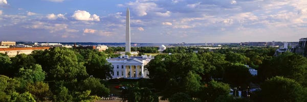 Aerial, White House, Washington DC, District Of Columbia, USA