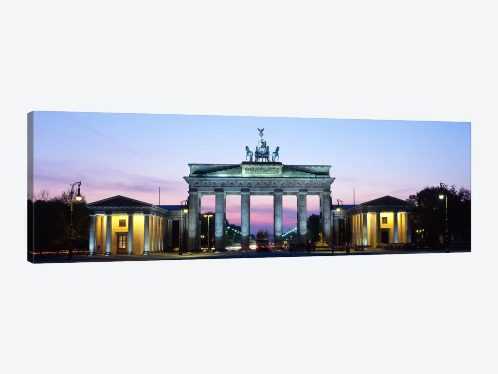Brandenburg Gate At Dusk, Berlin, Germany by Panoramic Images 1-piece Canvas Wall Art