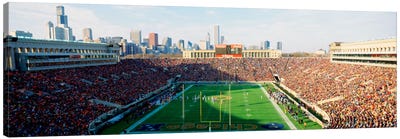 High angle view of spectators in a stadiumSoldier Field (before renovations), Chicago, Illinois, USA Canvas Art Print - Stadium Art