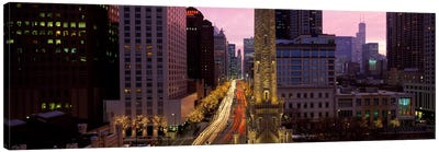Buildings in a city, Michigan Avenue, Chicago, Cook County, Illinois, USA Canvas Art Print - Chicago Skylines