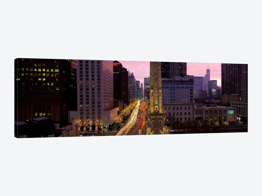 Buildings in a city, Michigan Avenue, Chicago, Cook County, Illinois, USA by Panoramic Images 1-piece Canvas Print