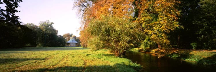 Park Sans-Souci w/ teahouse in Autumn Potsdam Germany