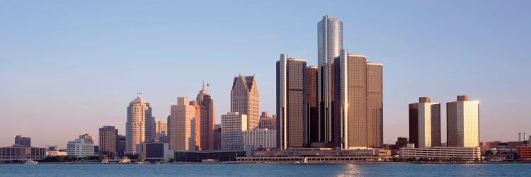 Buildings in a city, Detroit, Michigan, USA