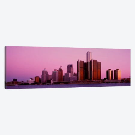 Buildings in a cityDetroit, Michigan, USA Canvas Print #PIM1801} by Panoramic Images Art Print