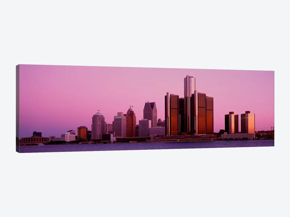 Buildings in a cityDetroit, Michigan, USA by Panoramic Images 1-piece Canvas Artwork