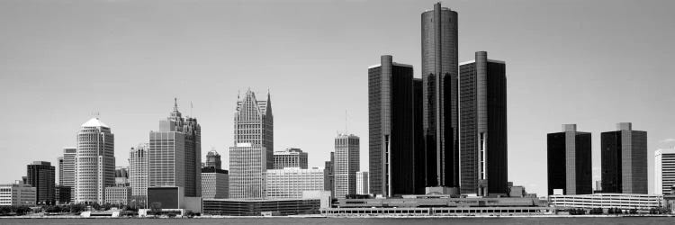  Skyscrapers In The City, Detroit, Michigan, USA