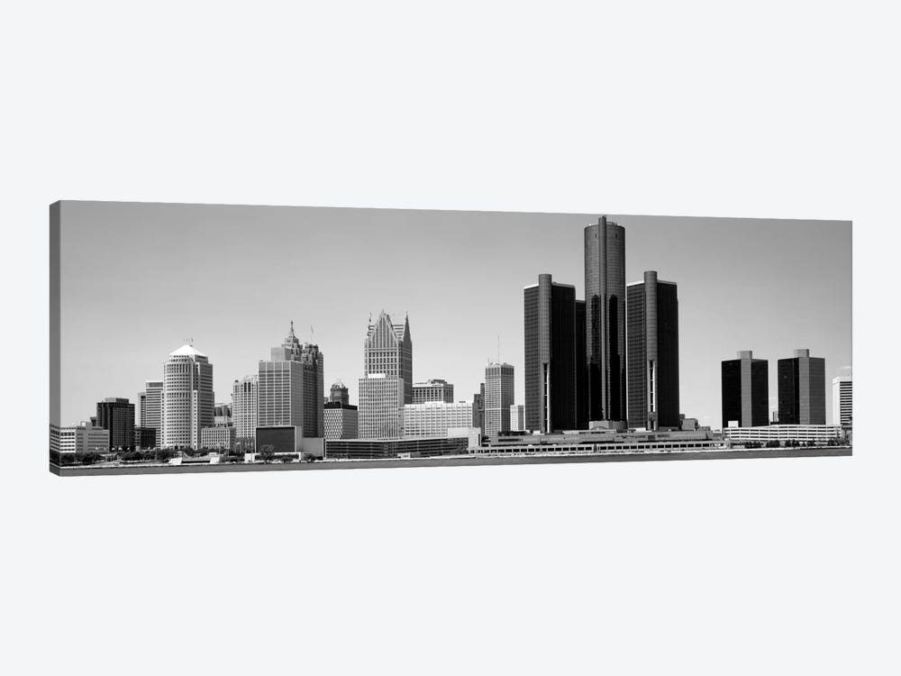  Skyscrapers In The City, Detroit, Michigan, USA by Panoramic Images 1-piece Canvas Print