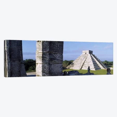 El Castillo (Temple Of Kukulcan), Chichen Itza, Yucatan, Mexico Canvas Print #PIM1810} by Panoramic Images Canvas Wall Art