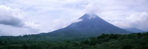 Central America: Clouds over a mountain peak, Arenal Volcano, Alajuela Province, Costa Rica by Panoramic Images