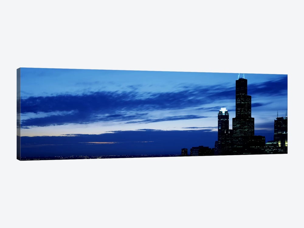 Buildings in a city, Sears Tower, Chicago, Cook County, Illinois, USA by Panoramic Images 1-piece Canvas Artwork