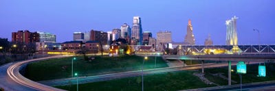 Buildings in a city, Kansas City, Missouri, USA by Panoramic Images canvas print