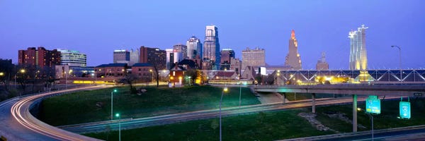 Kansas City: Buildings in a city, Kansas City, Missouri, USA by Panoramic Images