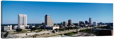 High angle view of buildings in a city, Orlando, Florida, USA Canvas Art Print - Orlando Art