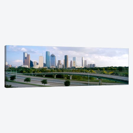 Skyscrapers in a cityHouston, Texas, USA Canvas Print #PIM1844} by Panoramic Images Canvas Wall Art
