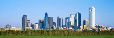 Skyline Dallas TX USA by Panoramic Images canvas print