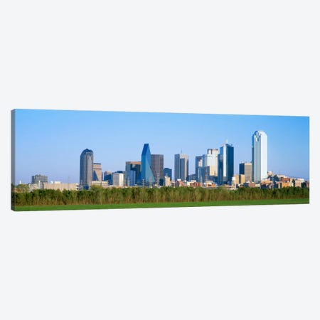 Skyline Dallas TX USA Canvas Print #PIM1845} by Panoramic Images Canvas Wall Art