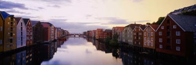 Riverfront Architecture, Trondheim, Sor-Trondelag, Norway by Panoramic Images canvas print