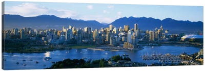 Downtown Skyline, Vancouver, British Columbia, Canada Canvas Art Print - British Columbia Art
