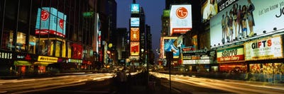 Shopping malls in a city, Times Square, Manhattan, New York City, New York State, USA by Panoramic Images acrylic art print