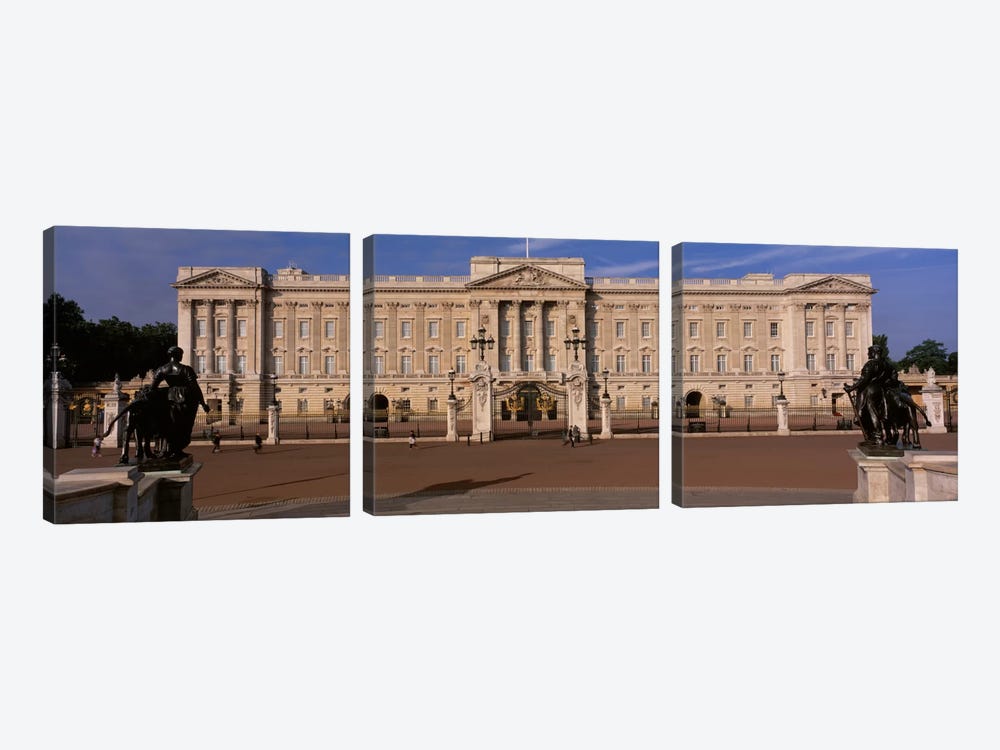 East Front, Buckingham Palace, London, England, United Kingdom by Panoramic Images 3-piece Canvas Artwork
