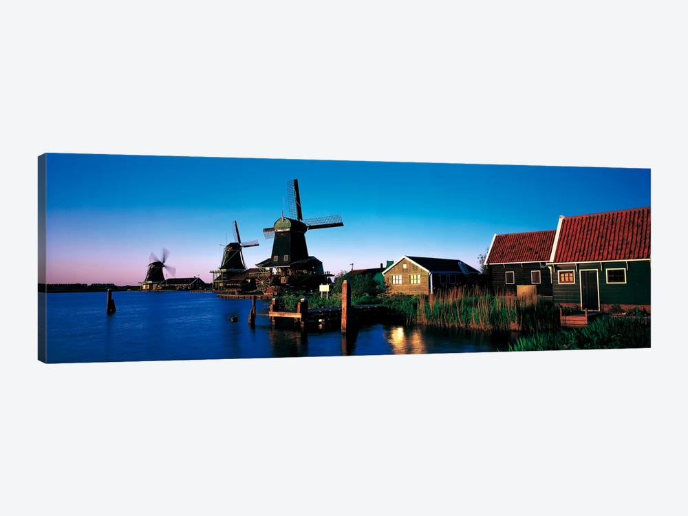 Windmills Zaanstreek Netherlands by Panoramic Images 1-piece Art Print