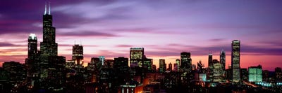 Skyscrapers At DuskChicago, Illinois, USA by Panoramic Images canvas print