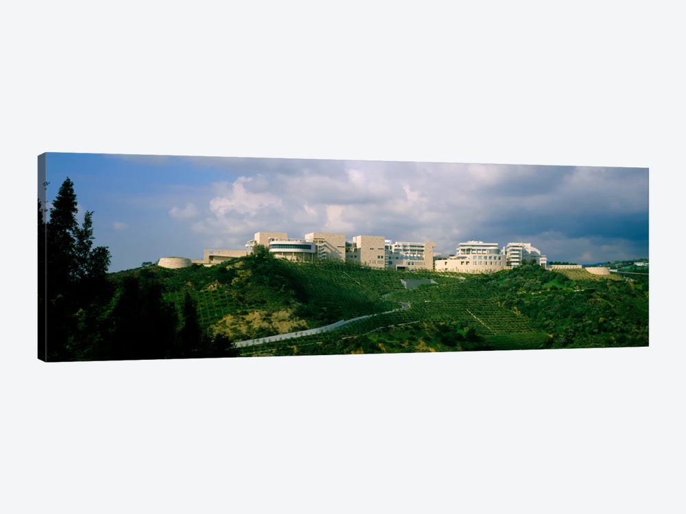 Low angle view of a museum on top of a hill, Getty Center, City of Los Angeles, California, USA by Panoramic Images 1-piece Canvas Wall Art