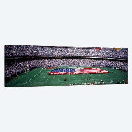 Spectator watching a football match, Veterans Stadium, Philadelphia, Pennsylvania, USA #4 Canvas Print #PIM1911} by Panoramic Images Art Print