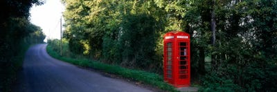 Phone Booth, Worcestershire, England, United Kingdom by Panoramic Images canvas print