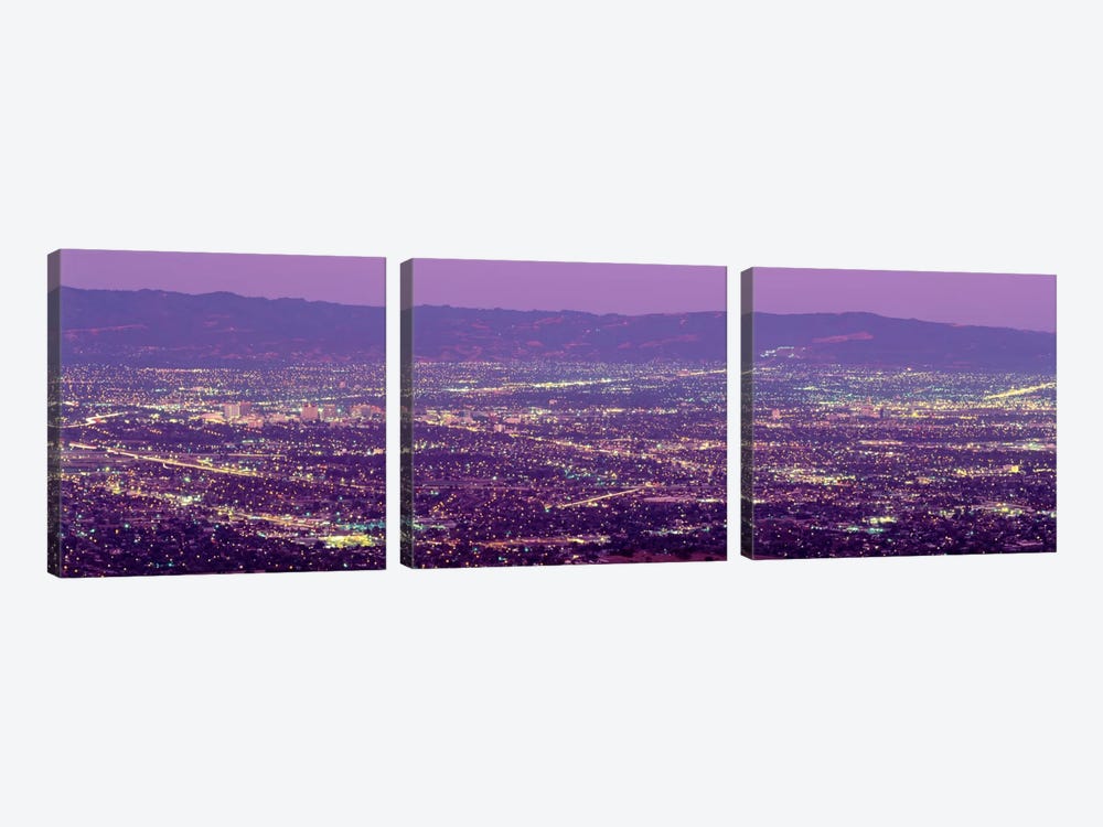 Aerial Silicon Valley San Jose California USA by Panoramic Images 3-piece Canvas Wall Art